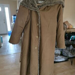 Vintage Bonnie Cashin Faux Fur Trench Coat